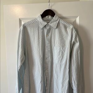 Men's Light Blue Striped Shirt